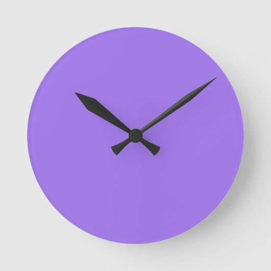 Horloge murale violet lavande brillant uni (Recto)