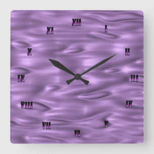 Horloge murale violette