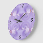 Horloge murale violette (Angle)