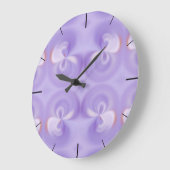 Horloge murale violette (Angle)