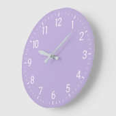 Horloge murale violette (Angle)