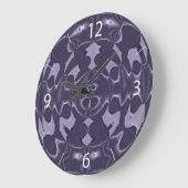 Horloge murale violette (Angle)