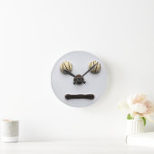 Horloge murale "visage chocolat" (Maison)
