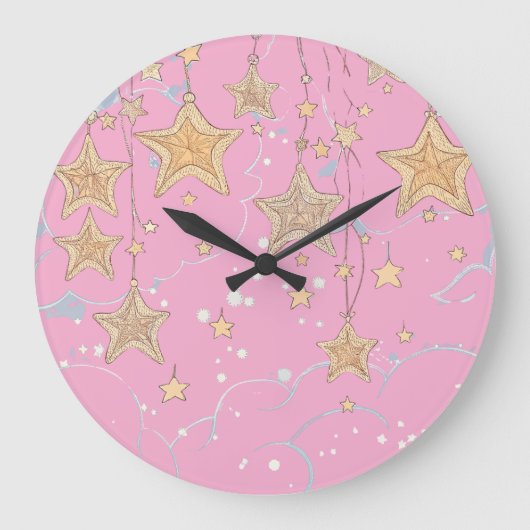 Horloge murale "Vœu sur une étoile" (Recto)