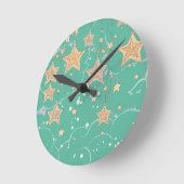 Horloge murale "Vœu sur une étoile" (Angle)
