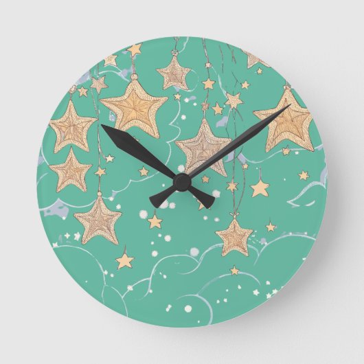 Horloge murale "Vœu sur une étoile" (Recto)