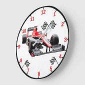 Horloge murale voiture de course (Angle)