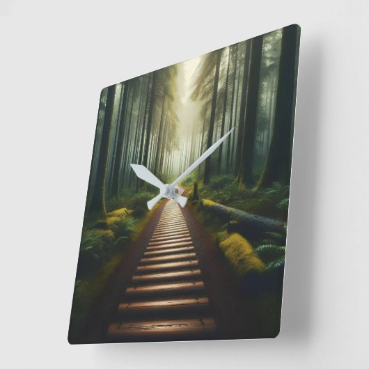 Horloge murale "Voyage à dessein" (Angle)