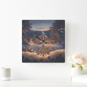 Horloge murale Winter Wonderland (Maison)