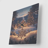 Horloge murale Winter Wonderland (Angle)