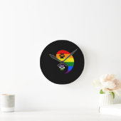 Horloge murale Yin Yang Genderqueer (Maison)