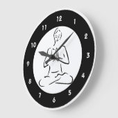 Horloge murale Yoga Design (Angle)