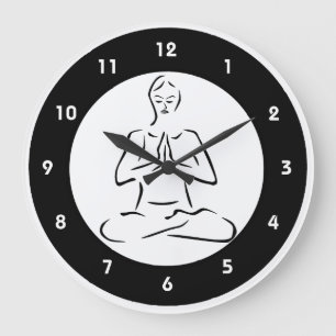 Horloge murale Yoga Design