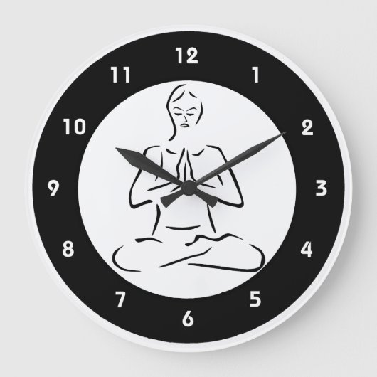 Horloge murale Yoga Design (Recto)