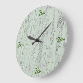 Horloge murale 'Zen Bamboo' (Angle)