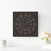Horloge murale zodiacale très cool (Maison)