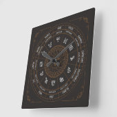 Horloge murale zodiacale très cool (Angle)