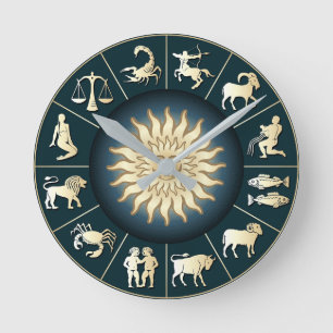 Horloge murale zodiaque