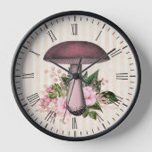 Horloge Mushroom et compilation florale (Recto)