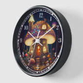 Horloge Mushroom House Imaginaire Art (Angle)