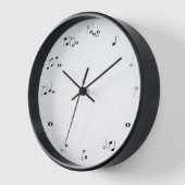 Horloge musicale Noir et blanc (Angle)