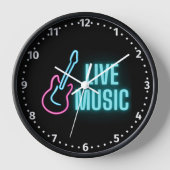 Horloge Musique en direct Neon Guitare (Recto)