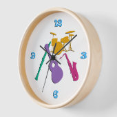 Horloge Musique rétro (Angle)