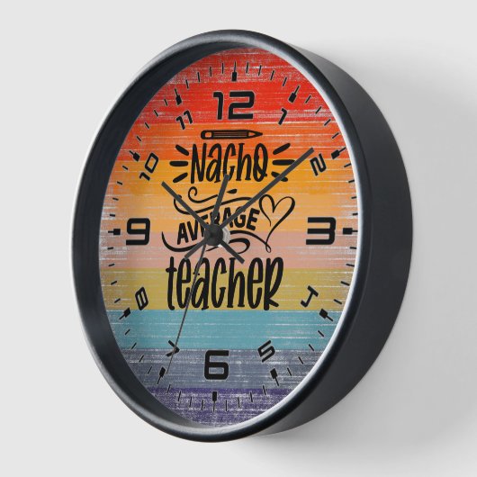 Horloge Nacho Enseignant moyen (Angle)