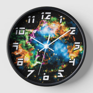 Horloge NASA Cassiopeia A Supernova Espace Coloré