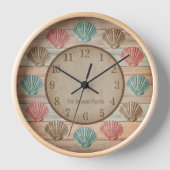 Horloge Nautical Seashells (Recto)