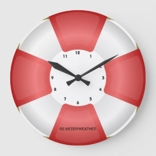 horloge nautique lifebuoy de sauveteur avec propre