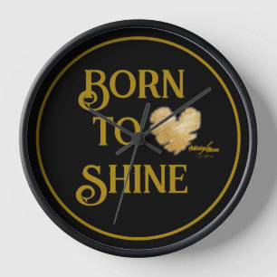 Horloge Né à l'horloge brillante par la poète Adiela Akoo