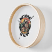 Horloge Ne vous dépêchez pas, soyez heureux de l'équipe of (Angle)