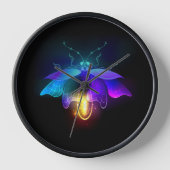 Horloge Neon Firefly sur noir (Recto)
