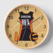 Horloge Netball personnel unique (Recto)