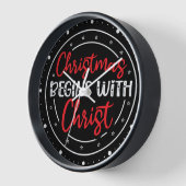 Horloge Noël commence avec le Christ-65772 (Angle)