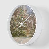 Horloge Noël en forêt, par Gary Poling (Angle)