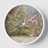 Horloge Noël en forêt, par Gary Poling (Recto)