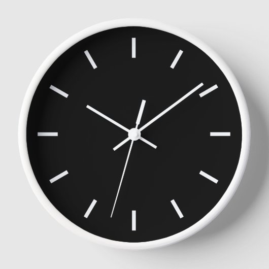 Horloge Noir et blanc moderne (Recto)