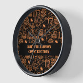 Horloge Noir et marron Architectural Blueprint Engineer (Angle)