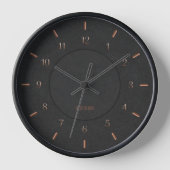 Horloge Noir Moderne Faux (Recto)