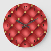 Horloge Noir Rouge Or (Recto)