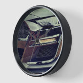 Horloge noire de Mustang (Angle)