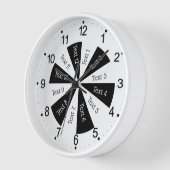 Horloge noire et blanche (Angle)
