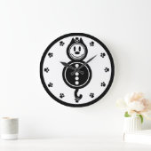 Horloge noire et blanche adorable (Maison)