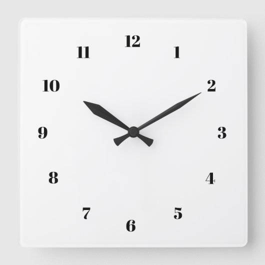 Horloge noire et blanche avec votre propre design (Recto)