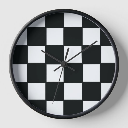 Horloge noire et blanche rétro (Recto)