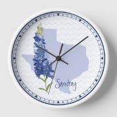 Horloge Nom Bluebonnet Texas (Recto)