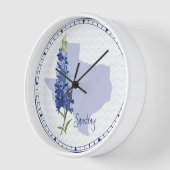Horloge Nom Bluebonnet Texas (Angle)
