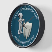 Horloge Nom de l'orthodontiste du chirurgien dentaire (Angle)